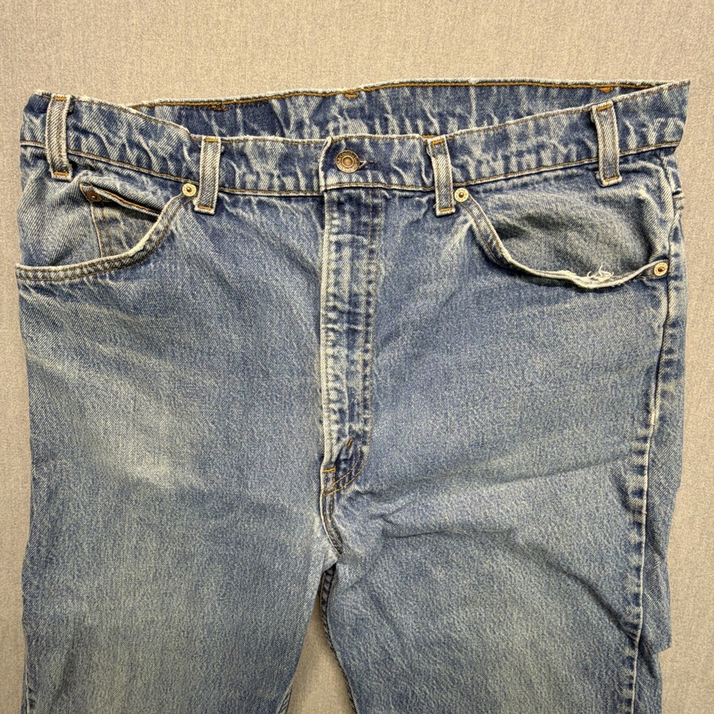 VTG Levis Orange Tab 505 Jeans Mens 38x34 (Fits 36x33) Made In USA 80s Nice Fade - Picture 6 of 11